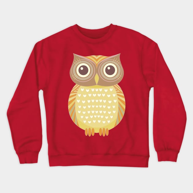 One Friendly Owl Crewneck Sweatshirt by JeanGregoryEvans1